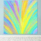 Abstrakter tropischer Sommerspass Leinwanddruck (Insitu (Holzboden))