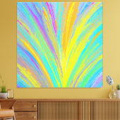 Abstrakter tropischer Sommerspass Leinwanddruck (Insitu (Wohnzimmer))