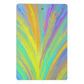 Abstrakter tropischer Sommerspass Mini Klemmbrett (Rückseite)