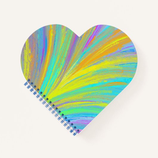 Abstrakter tropischer Sommerspass Notizblock (Vorderseite)