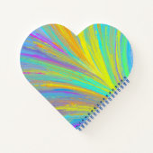 Abstrakter tropischer Sommerspass Notizblock (Rückseite)