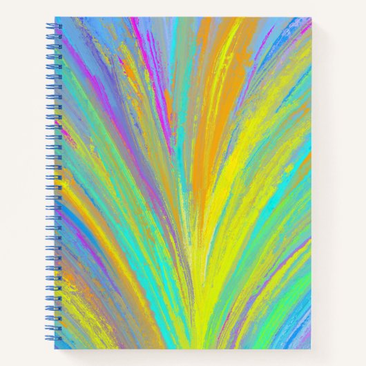 Abstrakter tropischer Sommerspass Notizblock (Vorderseite)