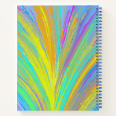 Abstrakter tropischer Sommerspass Notizblock (Rückseite)