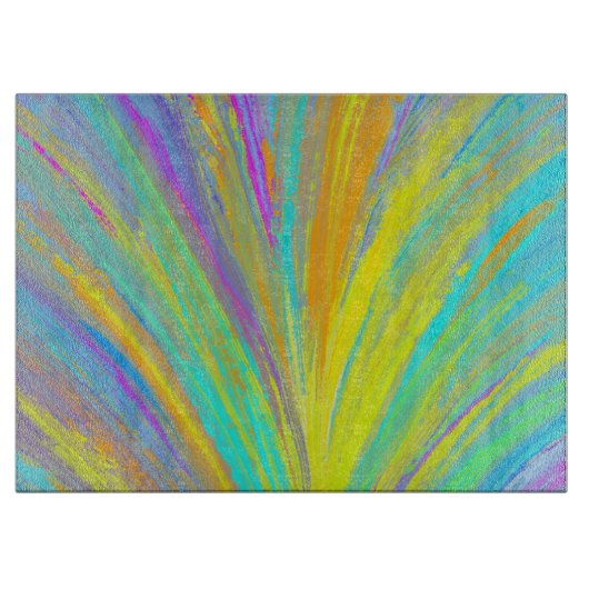 Abstrakter tropischer Sommerspass Schneidebrett (Vorderseite)