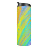 Abstrakter tropischer Sommerspass Thermosbecher (Nach rechts gedreht)