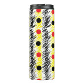 Abstrakter Tupfen Thermosbecher (Rückseite)