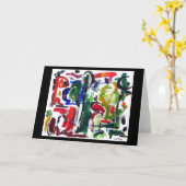 Abstrakter typischer Tag Karte (Gelbe Blume)