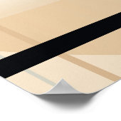 Abstrakter Überlappungshintergrund Poster (Ecke)