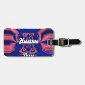 Abstrakter Unabhängigkeitstag Feier Kunst Gepäckanhänger (Vorderseite horizontal)