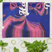 Abstrakter Unabhängigkeitstag Feier Kunst Geschirrtuch (Gefaltet)