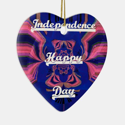 Abstrakter Unabhängigkeitstag Feier Kunst Keramikornament (Rechts)