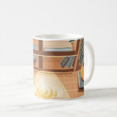 Abstrakter und gemütlicher Boho-Stil Kaffeetasse (VorderseiteRechts)