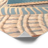 Abstrakter und gemütlicher Boho-Stil Poster (Ecke)