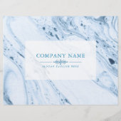 abstrakter und weißer Marmorboden Flyer (Hinten)