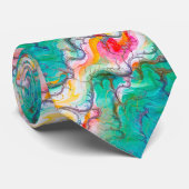 Abstrakter Unfall Krawatte (Gerollt)