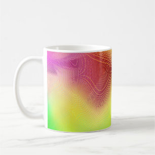 abstrakter unscharfer Hintergrund. mehrfarbige Gra Kaffeetasse