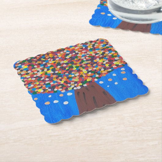 Abstrakter Untersetzer für Baumpapier (angewinkelt)