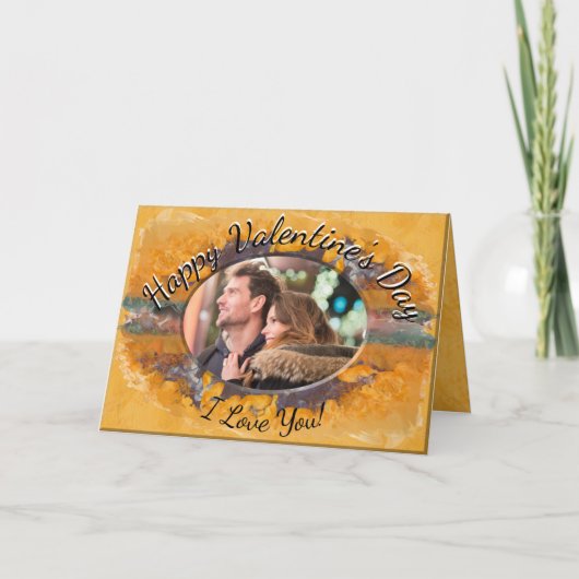 Abstrakter Valentinstag 0612 Feiertagskarte (Vorderseite)