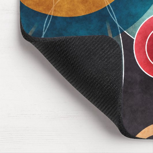 Abstrakter Vector Art Mousepad mit Blumenfarbe (Ecke)