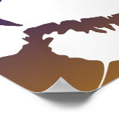 Abstrakter Vector - Leopard Poster (Ecke)