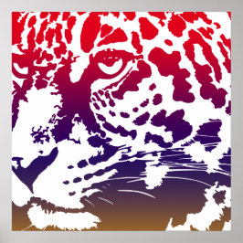 Abstrakter Vector - Leopard Poster