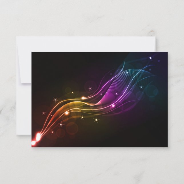 ABSTRAKTER VECTOR WAVE DIGITALE KUNSTBEREICH FARBI (Vorderseite)