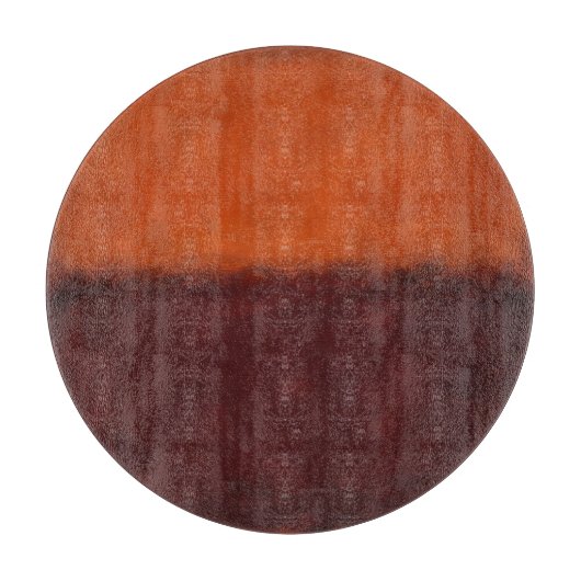 Abstrakter verbrannter orangefarbener Horizont Schneidebrett (Vorderseite)