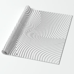 Abstrakter verdrehter Hintergrund. Linien der Vari Geschenkpapier