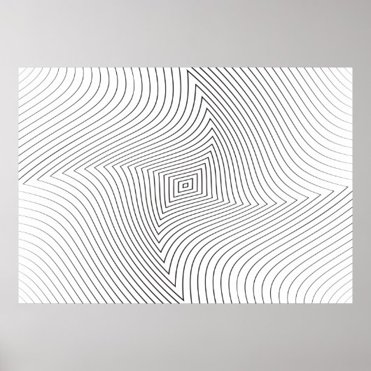 Abstrakter verdrehter Hintergrund. Linien der Vari Poster (Vorne)
