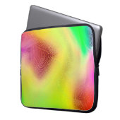 abstrakter verschwommener Hintergrund. mehrfarbige Laptopschutzhülle (Vorderseite Links)
