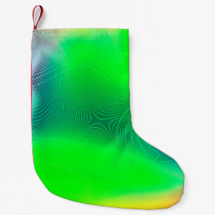 abstrakter verschwommener Hintergrund. Multicolor- Kleiner Weihnachtsstrumpf