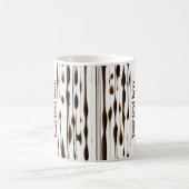 Abstrakter vertikaler Kaffee streut personalisiert Kaffeetasse (Mittel)