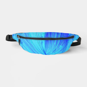 Abstrakter verzauberter Garten Blau Bauchtasche