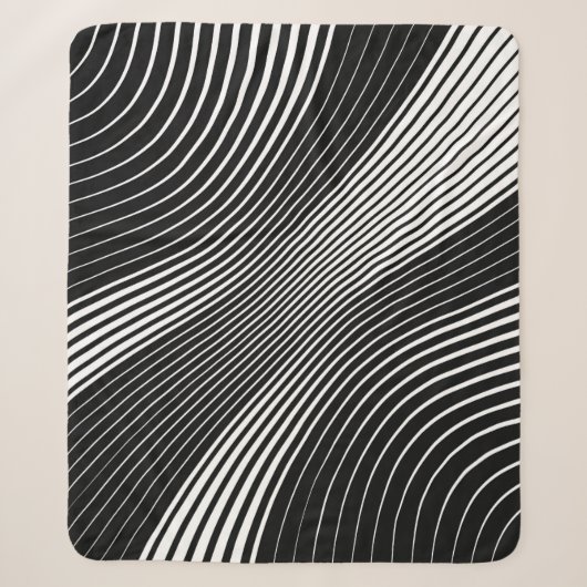 Abstrakter verzerrter diagonal gestreifter Hinterg Sherpadecke (Vorderseite)