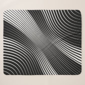 Abstrakter verzerrter diagonal gestreifter Hinterg Sherpadecke (Vorderseite (Horizontal))