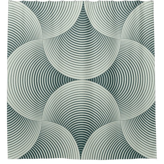 Abstrakter verzierter geometrischer Hintergrund de Duschvorhang (Vorderseite)