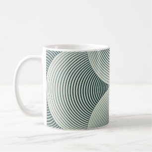 Abstrakter verzierter geometrischer Hintergrund de Kaffeetasse