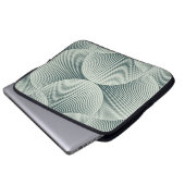 Abstrakter verzierter geometrischer Hintergrund de Laptopschutzhülle (Vorne Knopf)
