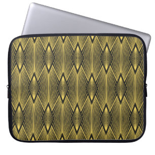 Abstrakter Vintager geometrischer Hintergrund. Art Laptopschutzhülle