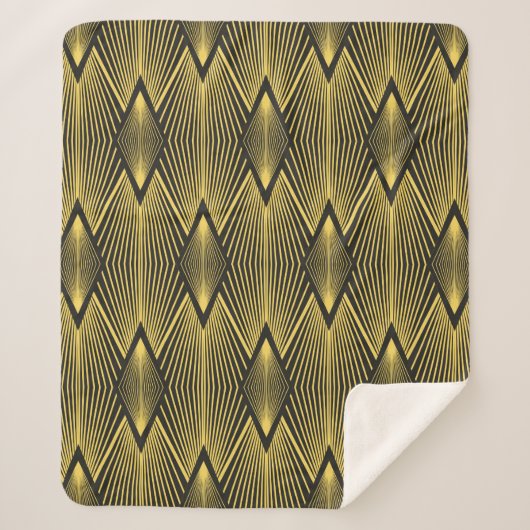 Abstrakter Vintager geometrischer Hintergrund. Art Sherpadecke (Vorderseite)