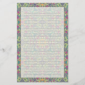 Abstrakter Vintager Hintergrund Briefpapier (Vorderseite)