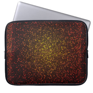 Abstrakter Vintager Hintergrund. Glühendes Mosaik Laptopschutzhülle