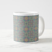 Abstrakter Vintager Hintergrund Jumbo-Tasse (Vorderseite Rechts)