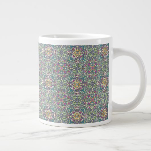 Abstrakter Vintager Hintergrund Jumbo-Tasse (Rechts)