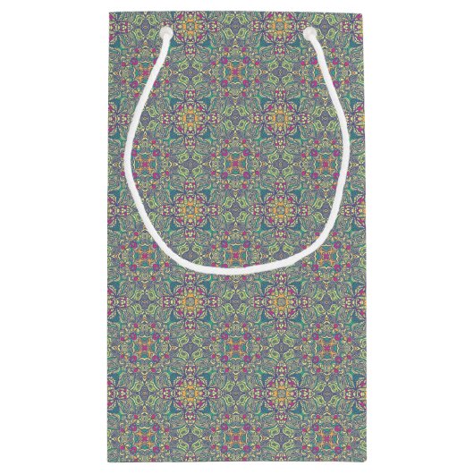 Abstrakter Vintager Hintergrund Kleine Geschenktüte (Rückseite)