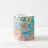 Abstrakter Vintager Hintergrund mit mehrfarbigem P Kaffeetasse (Mittel)