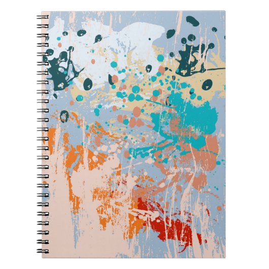 Abstrakter Vintager Hintergrund mit mehrfarbigem P Notizblock (Vorderseite)