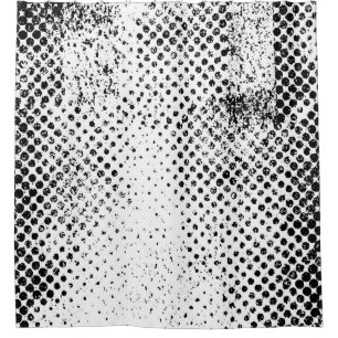 Abstrakter Vintager Schwarz-Weiß-Hintergrund. Mono Duschvorhang