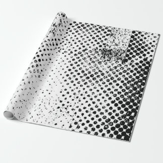 Abstrakter Vintager Schwarz-Weiß-Hintergrund. Mono Geschenkpapier
