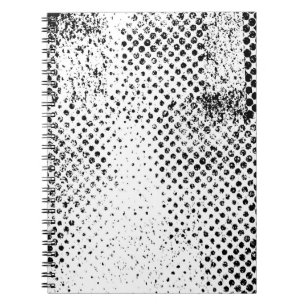 Abstrakter Vintager Schwarz-Weiß-Hintergrund. Mono Notizblock